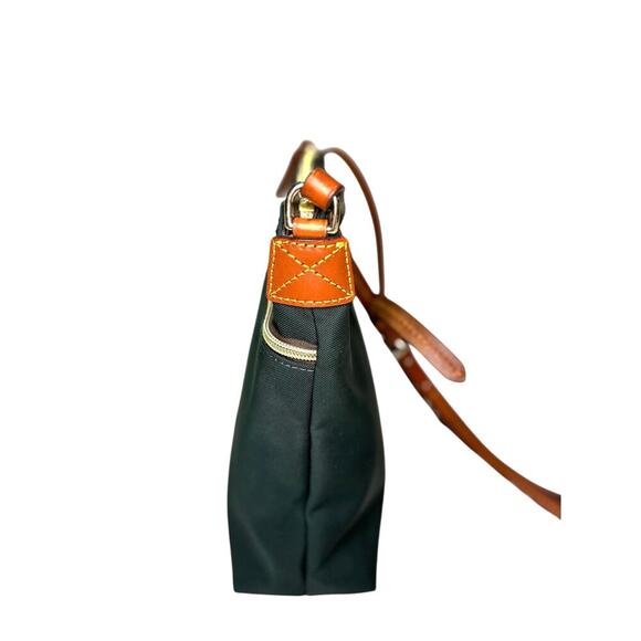 Dooney & Burke Women's Green Nylon Crossbody w/ Leather Accents- Medium Size - Picture 4 of 11